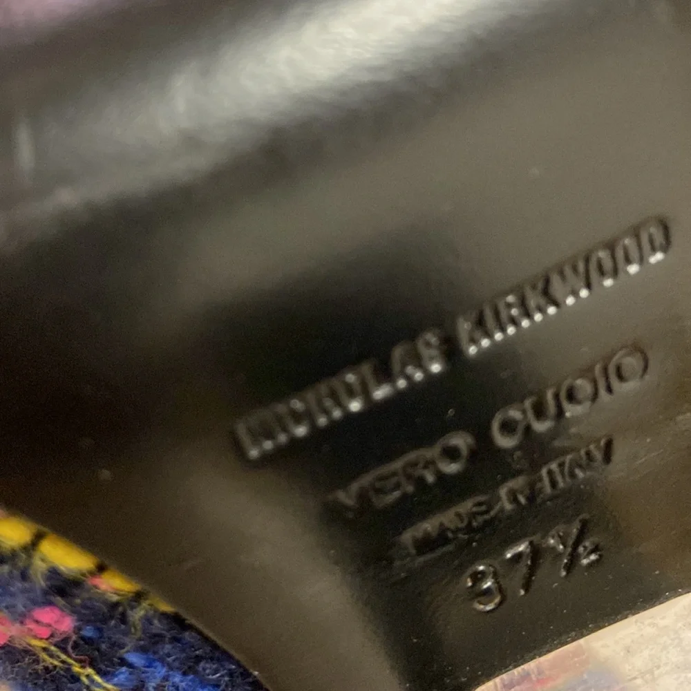 Erdem x Nicholas Kirkwood plaid shoes with funky lucite heel size 37.5 - Picture 8 of 10